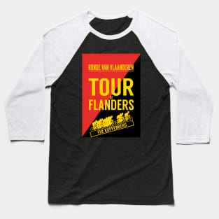 Tour of Flanders Ronde Van Vlaanderen Bicycle Racing Print Baseball T-Shirt